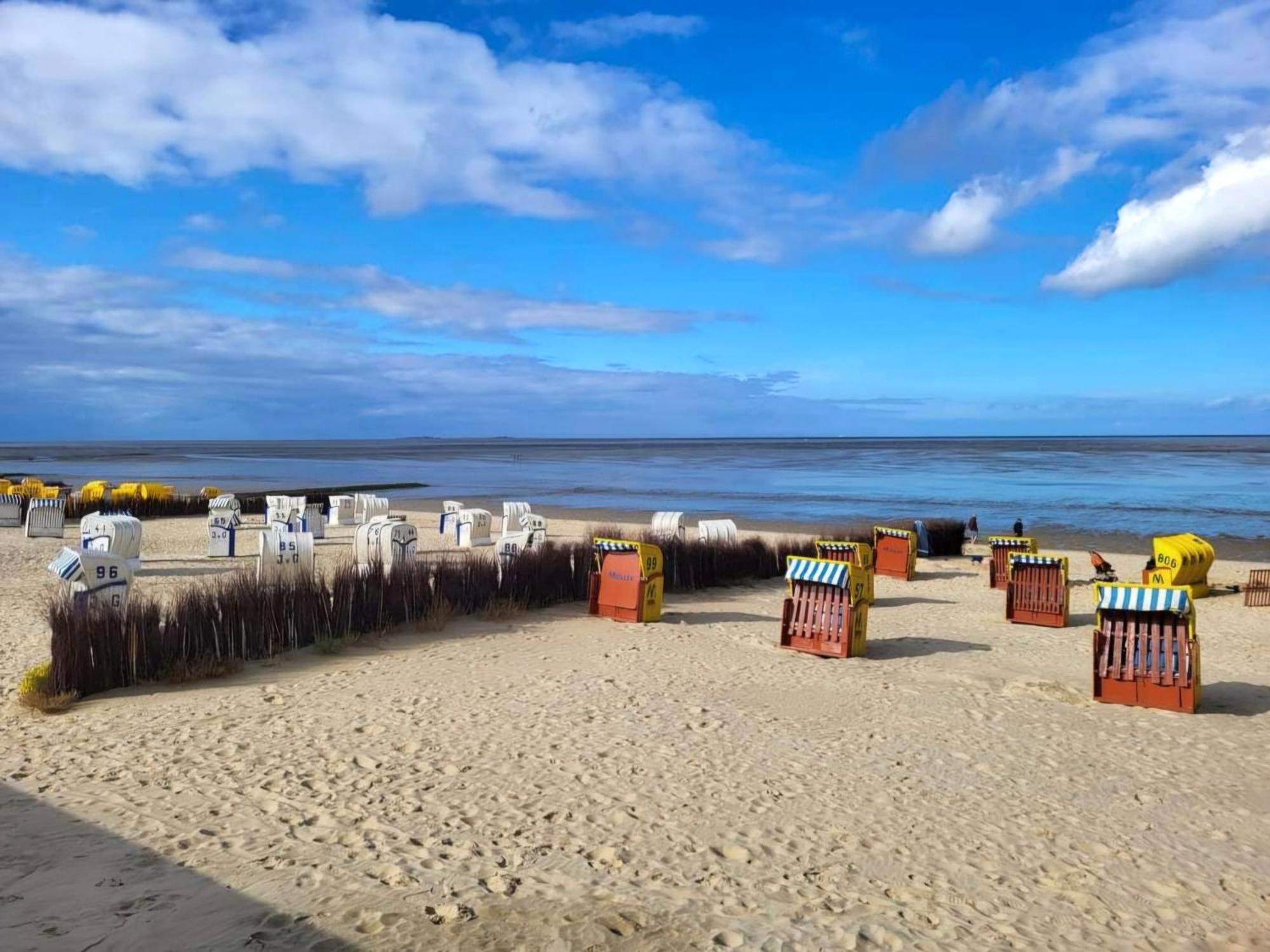 Strandloft Cuxhaven Im Haus Frauenpreiss Sahlenburg - Strandnah - 2 Hunde Willkommen -Schwimmbad - Sauna - Direkt Am Wald - Dachterrasse Mit Blick Nach Neuwerk Exterior photo